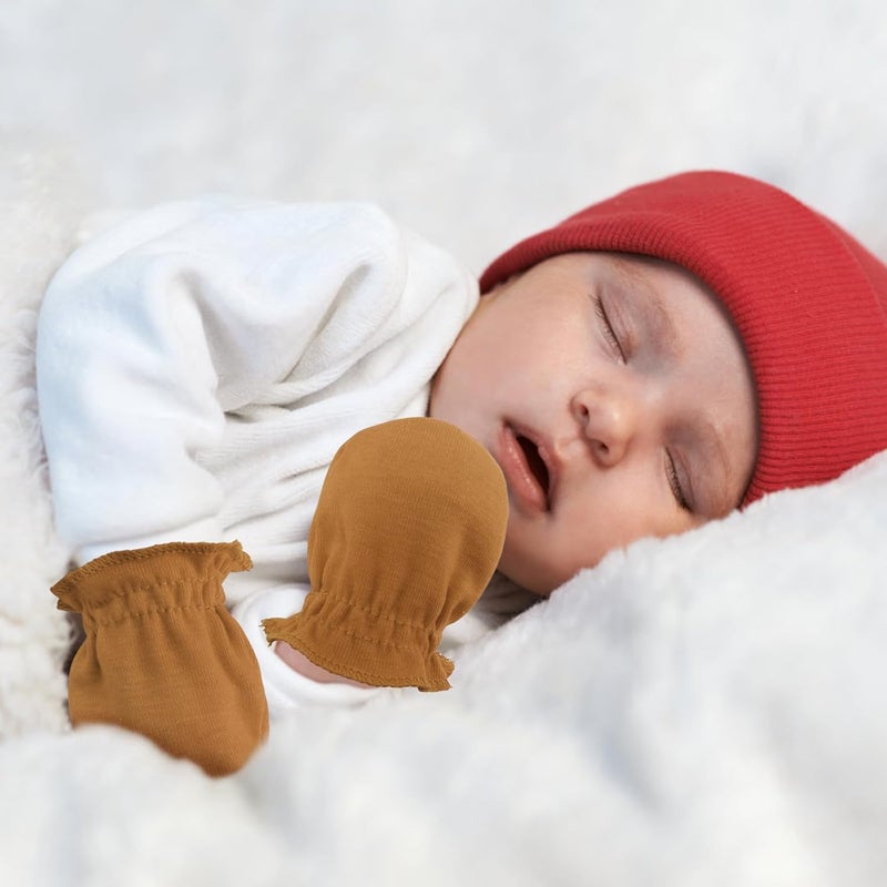 DRESHOW BQUBO 12 Pairs Baby Mittens Newborn Infant Toddler Mittens No Scratch Cotton Elastic Wrist Gloves for Boys Girls 0-6 Months - Image 2